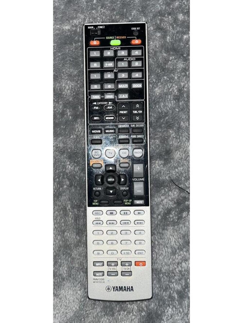 Genuine Yamaha RAV290 WR00240US A/V Receiver Original Remote Control - Works
